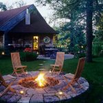 How to design a place for a fire in the country (55 photos)