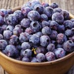 Frozen blueberries for the winter